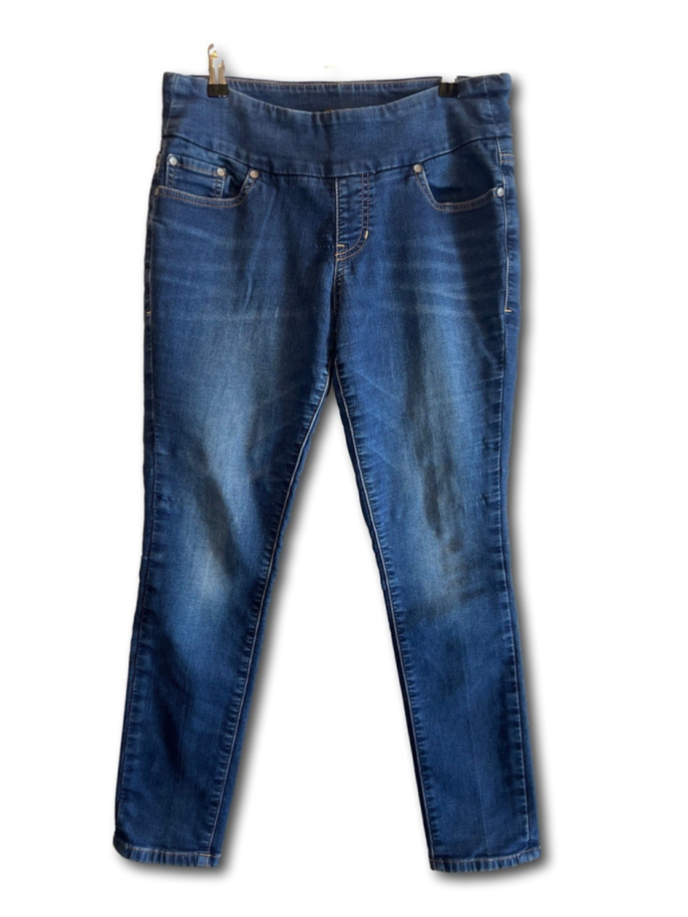 Jag Denim Jeans Pull-On High Rise Skinny Blue Stretch Women’s Size 8P